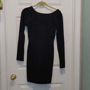 Twenty-four seven black embellished dress Sz M
